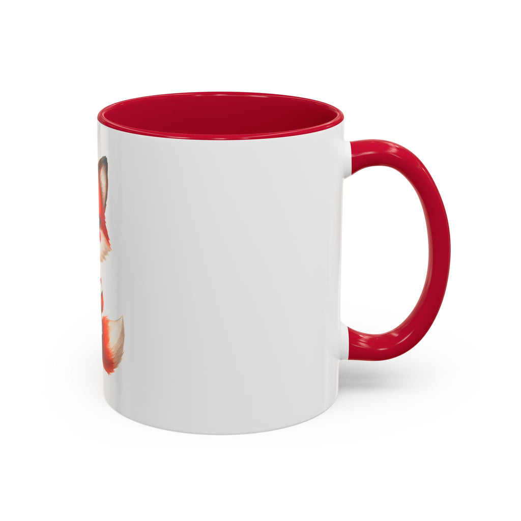 Cute Fox Heart Mug – Adorable Red Fox Holding Heart Coffee Cup (11oz)