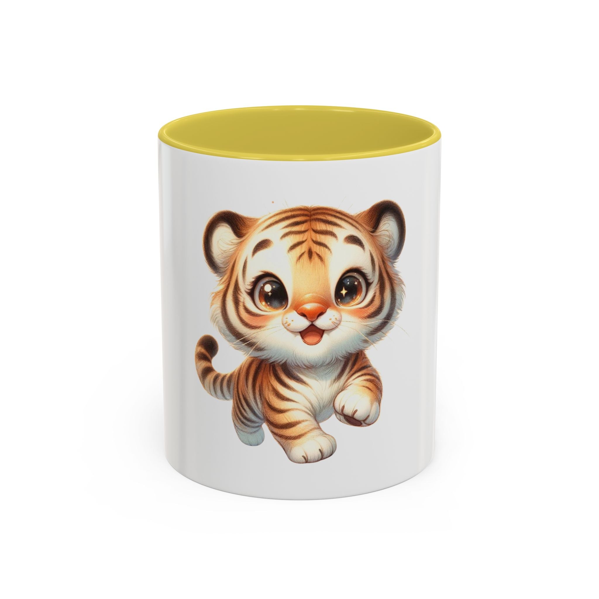 Cute Baby Tiger Mug — Adorable Cartoon Animal Coffee Cup (11oz)