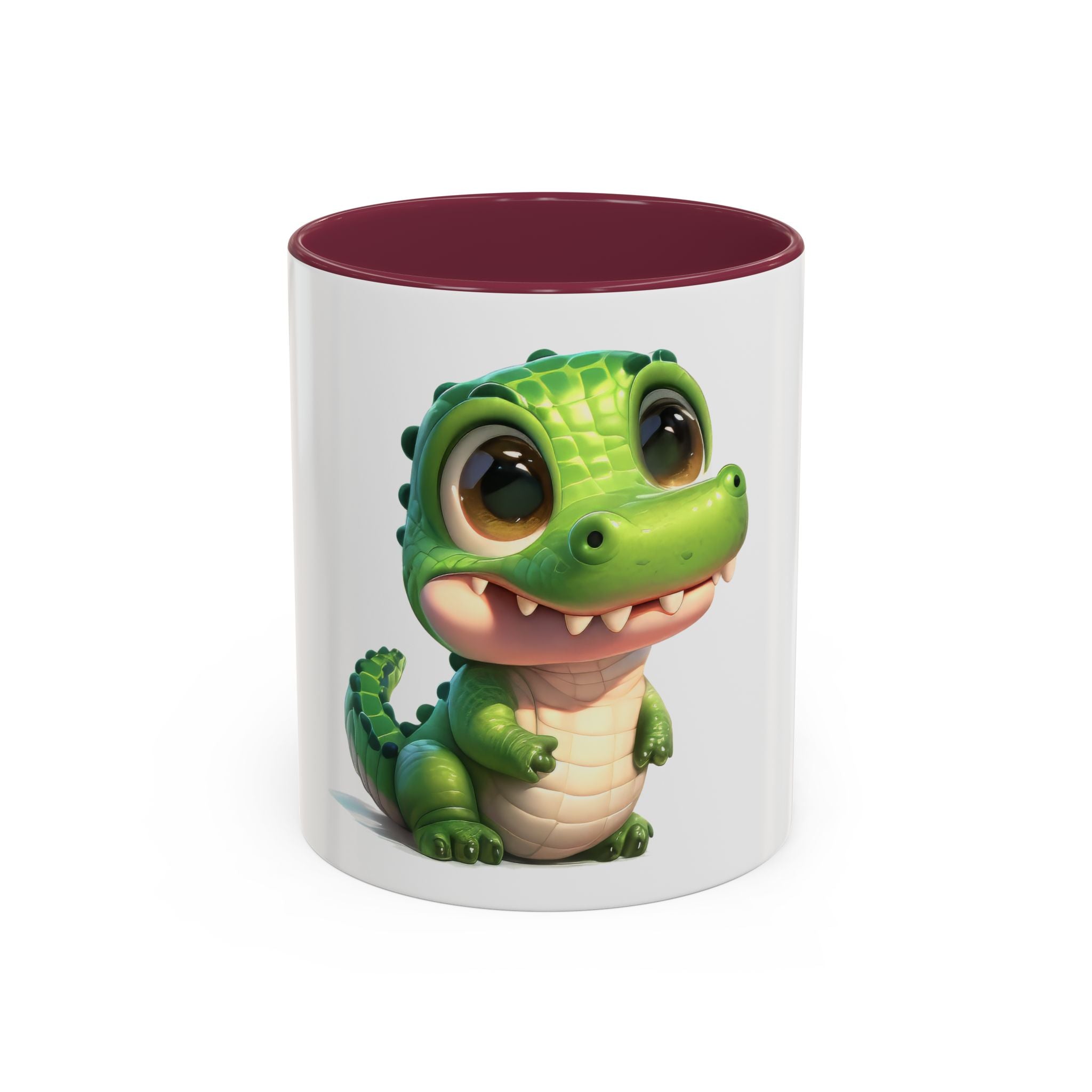 Cute Baby Alligator Coffee Mug — Adorable Cartoon Crocodile 11oz