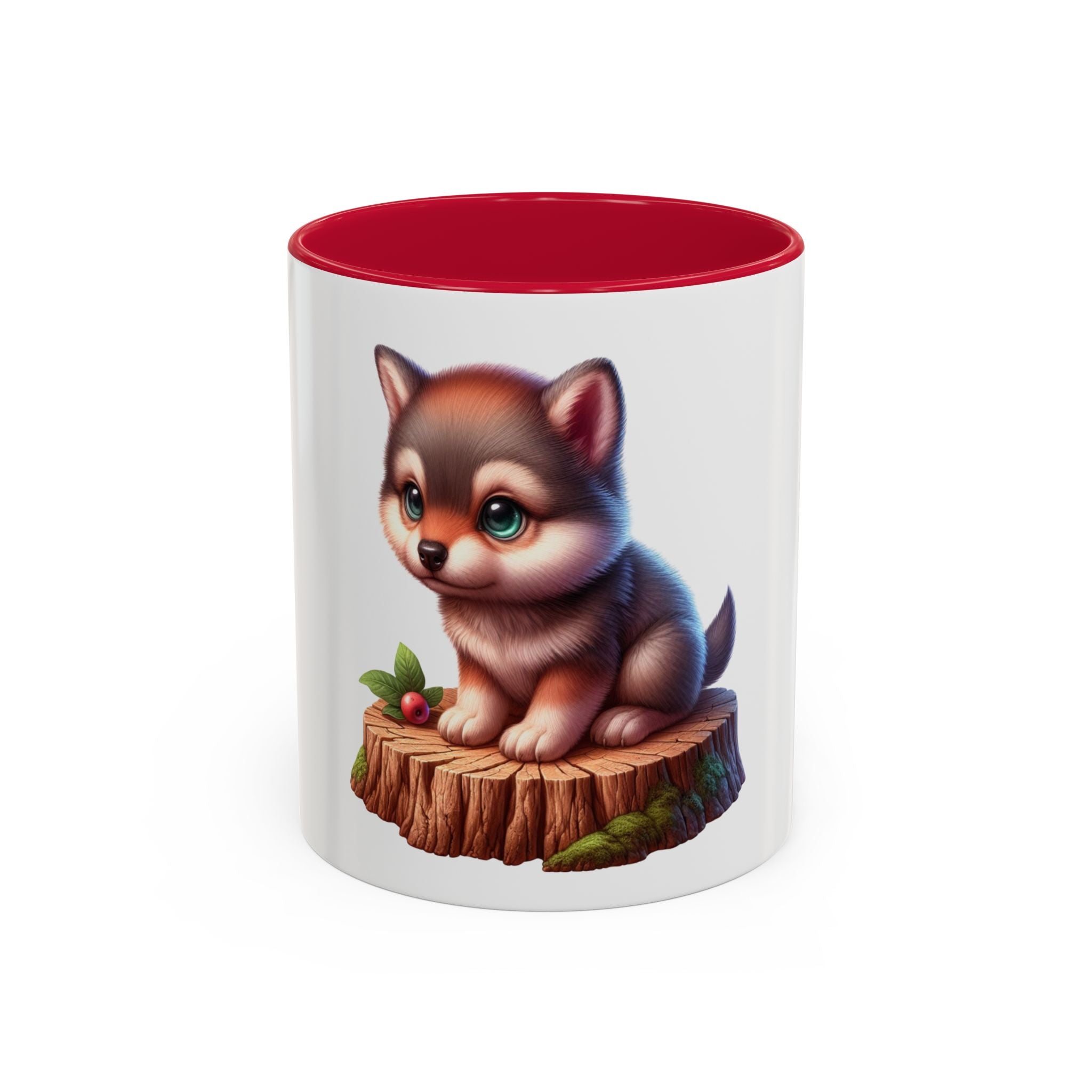 Cute Wolf Pup Mug — Adorable Woodland Puppy Coffee Cup (11oz)