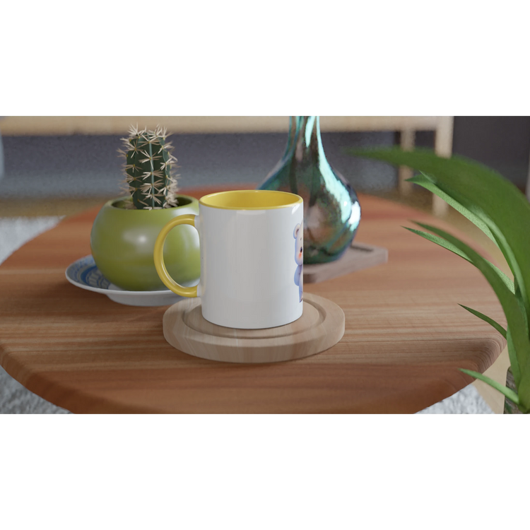 Cute Bear Mug with Color Inside