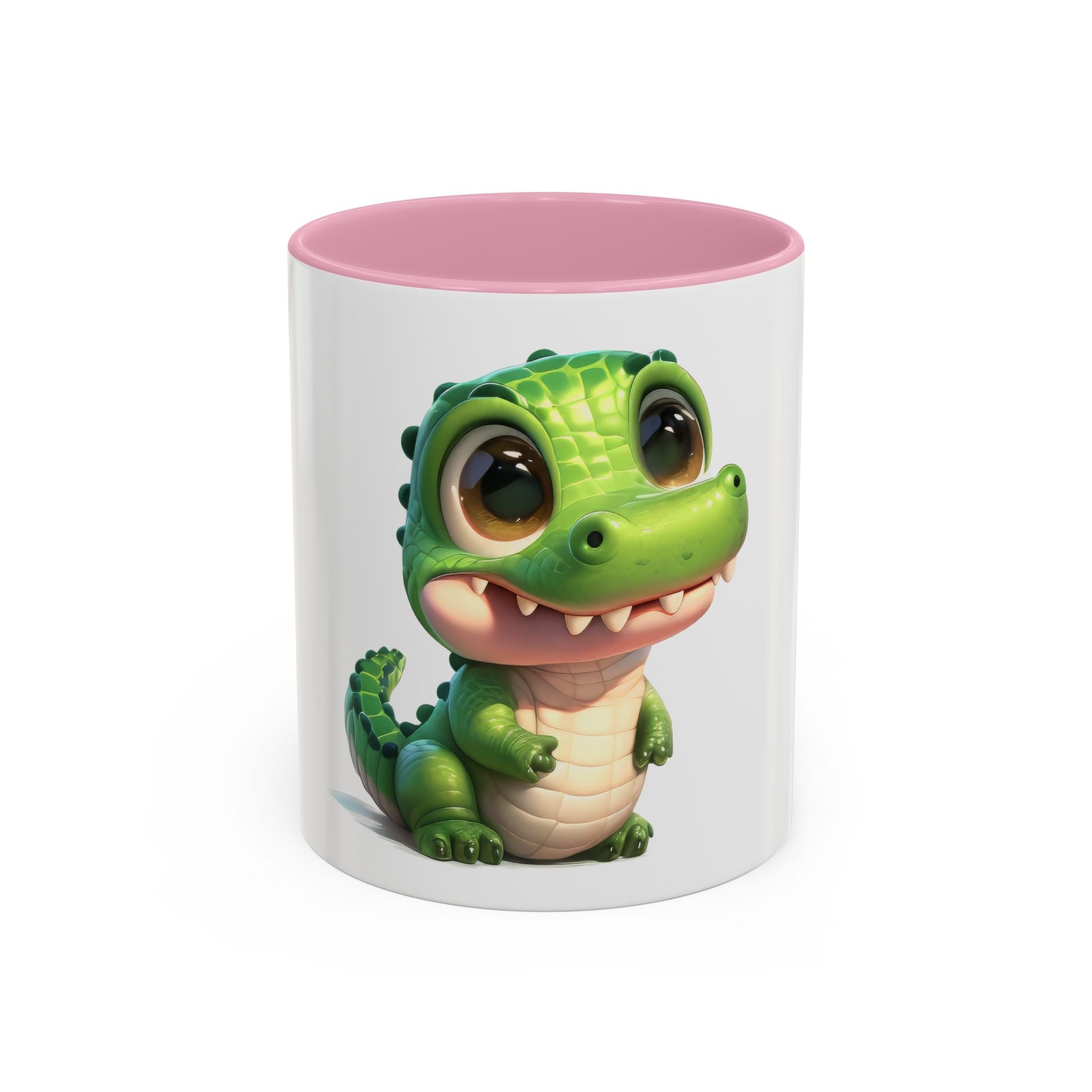 Cute Baby Alligator Coffee Mug — Adorable Cartoon Crocodile 11oz