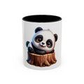 Cute Panda Mug — Adorable Baby Panda on Tree Stump (11oz)