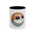 Cute Pufferfish Coffee Mug — Adorable Cartoon Sea Life Ceramic Mug (11oz)