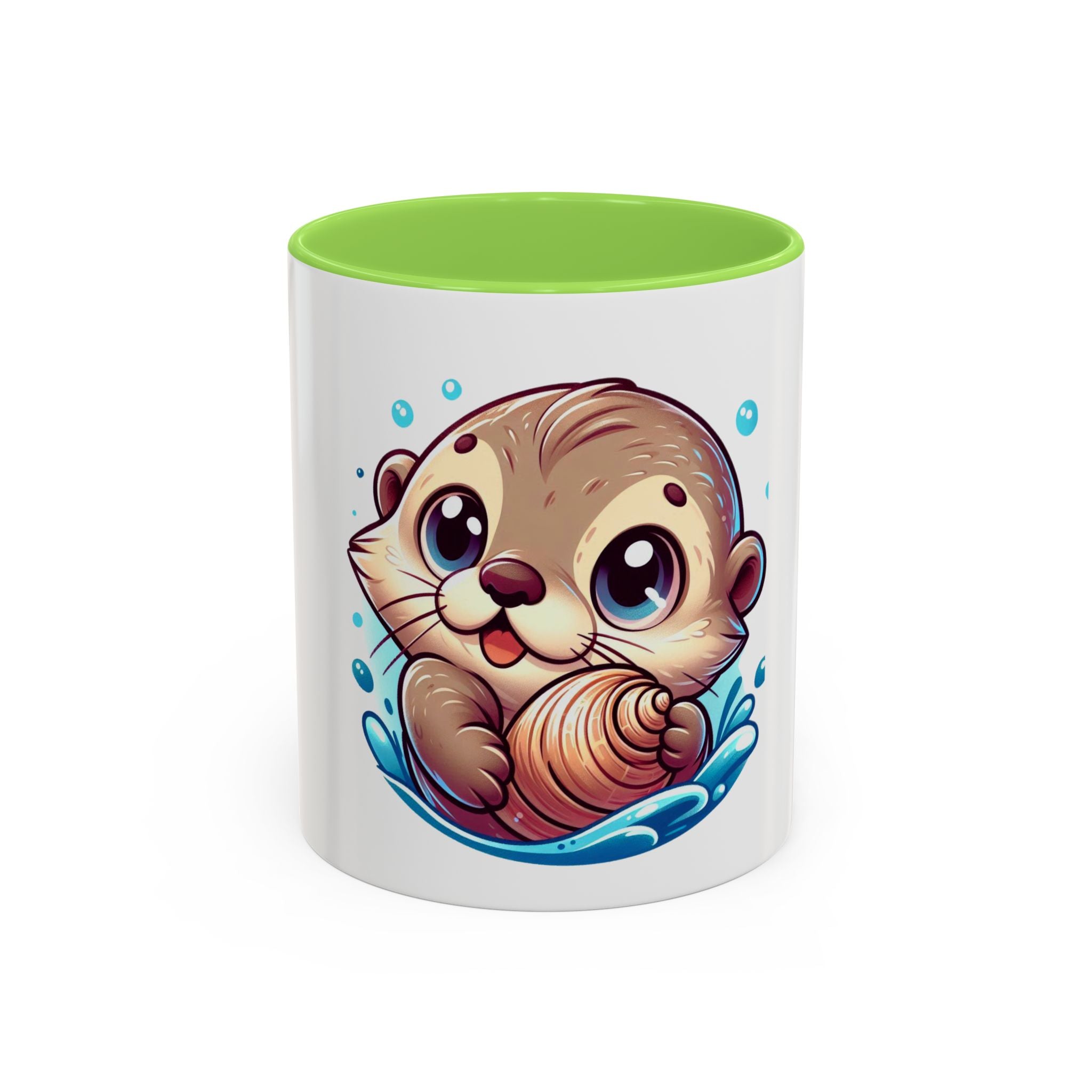 Cute Otter Mug (11oz) — Adorable Cartoon Sea Otter Coffee Cup