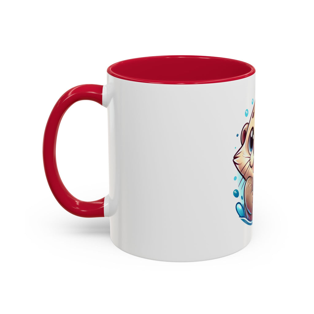 Cute Otter Mug (11oz) — Adorable Cartoon Sea Otter Coffee Cup