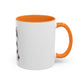 Cute Husky Puppy Coffee Mug — 11oznColor Accent Ceramic Mug