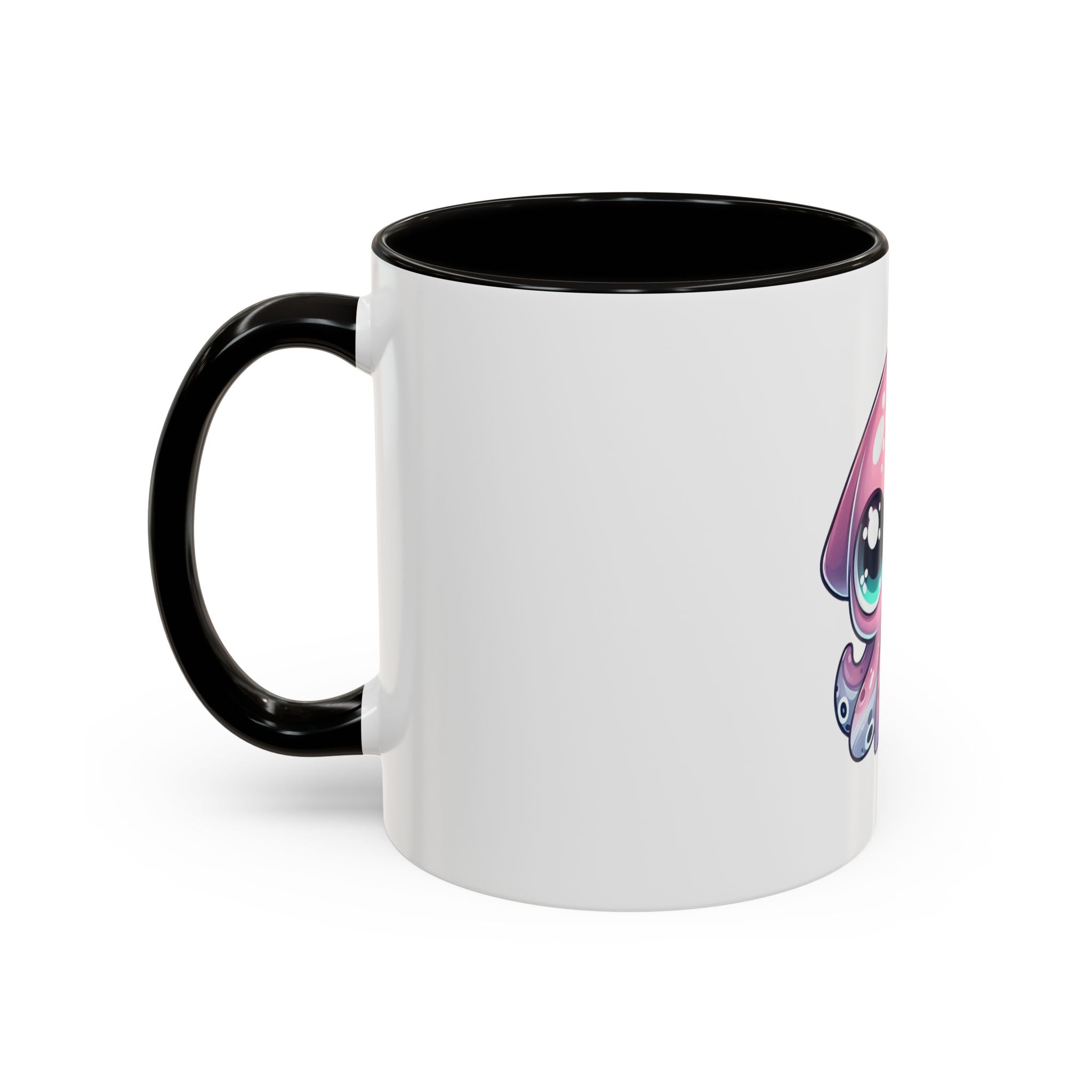 Cute Pink Kawaii Octopus Mug (11oz) - Adorable Anime-Style Coffee Cup