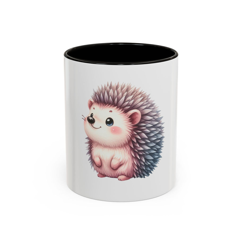 Cute Hedgehog Coffee Mug (11oz) - Colorful Kawaii Animal Ceramic Gift