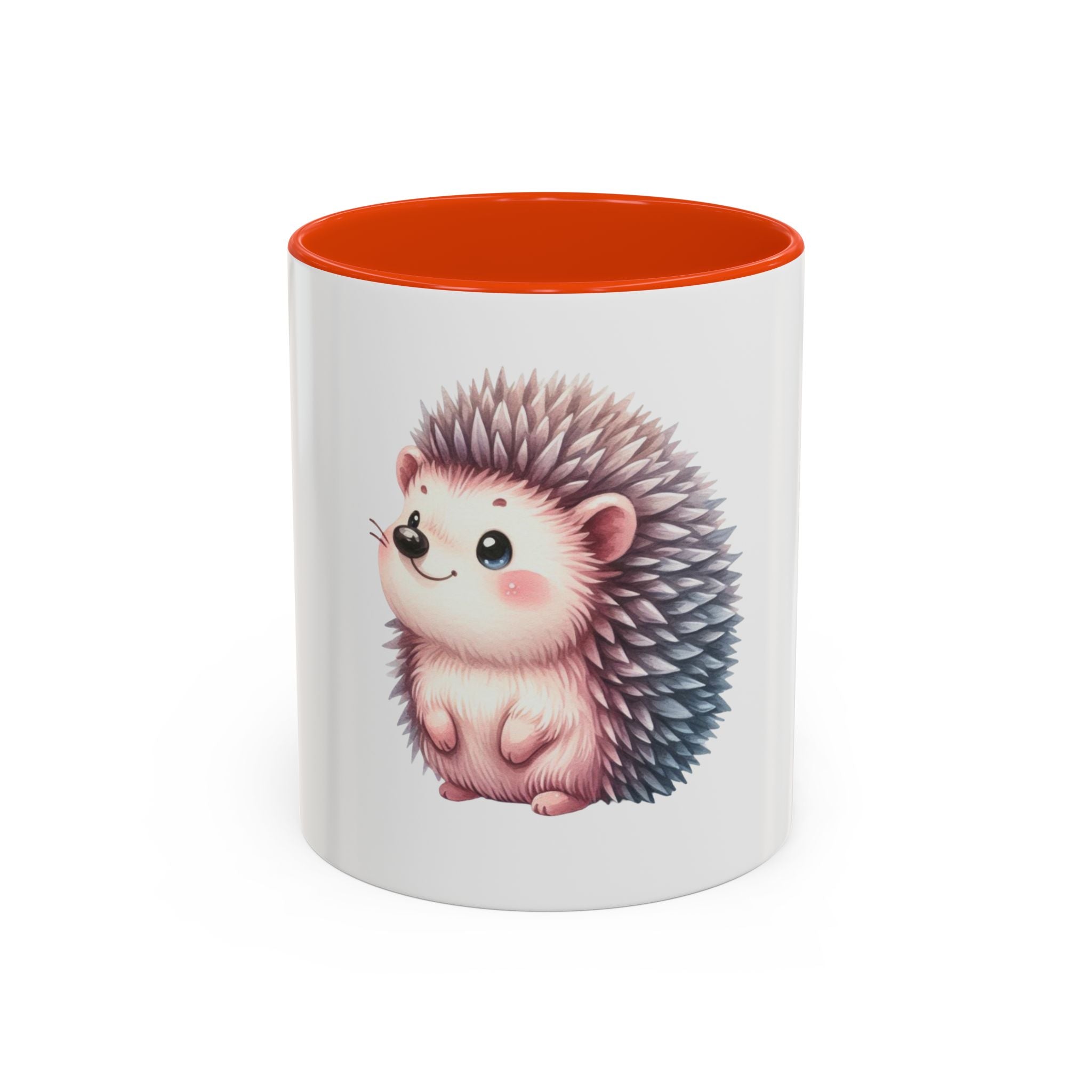 Cute Hedgehog Coffee Mug (11oz) - Colorful Kawaii Animal Ceramic Gift