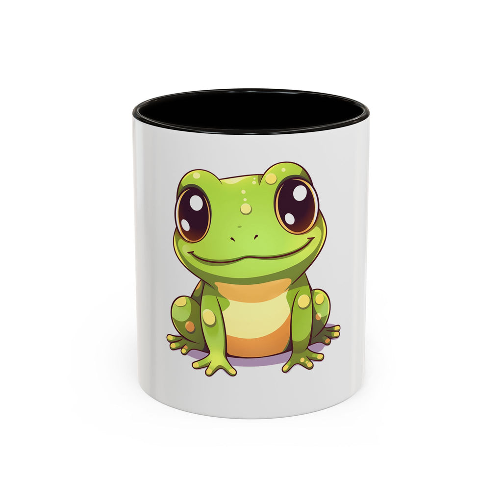 Cute Frog Coffee Mug — 11oz Colorful Ceramic Cup