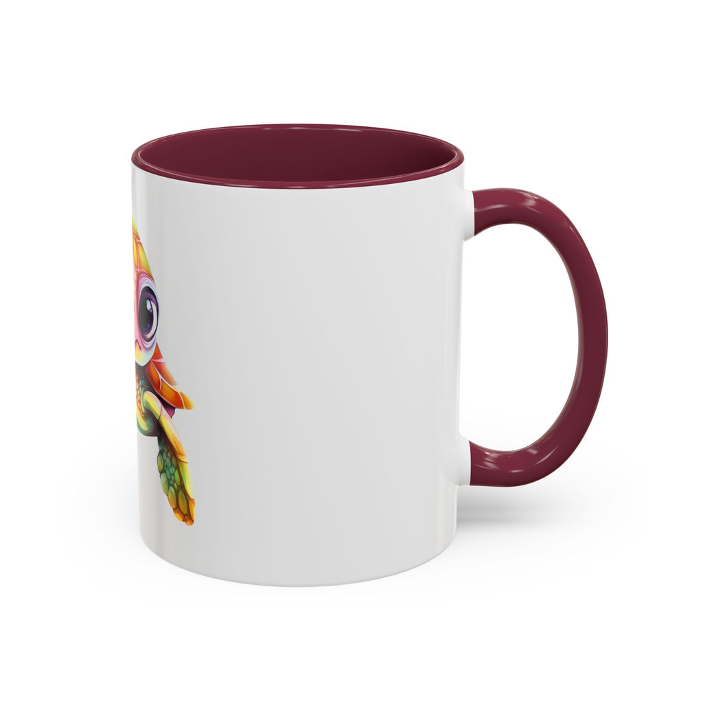 Cute Colorful Sea Turtle Mug — 11oz Ceramic Coffee Cup