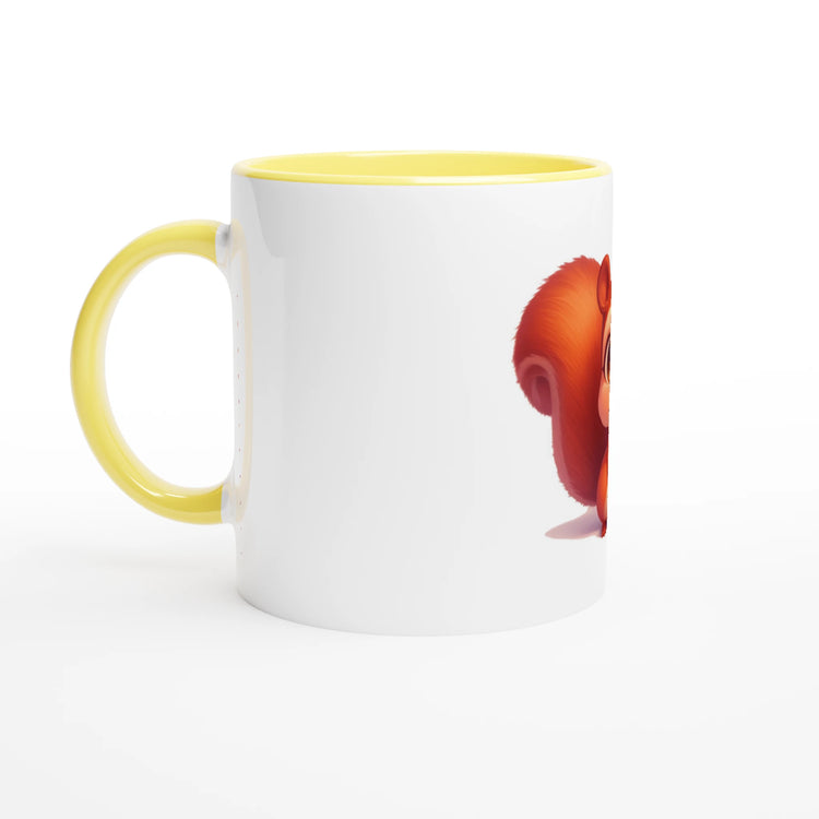 White Ceramic Mug with Color Inside