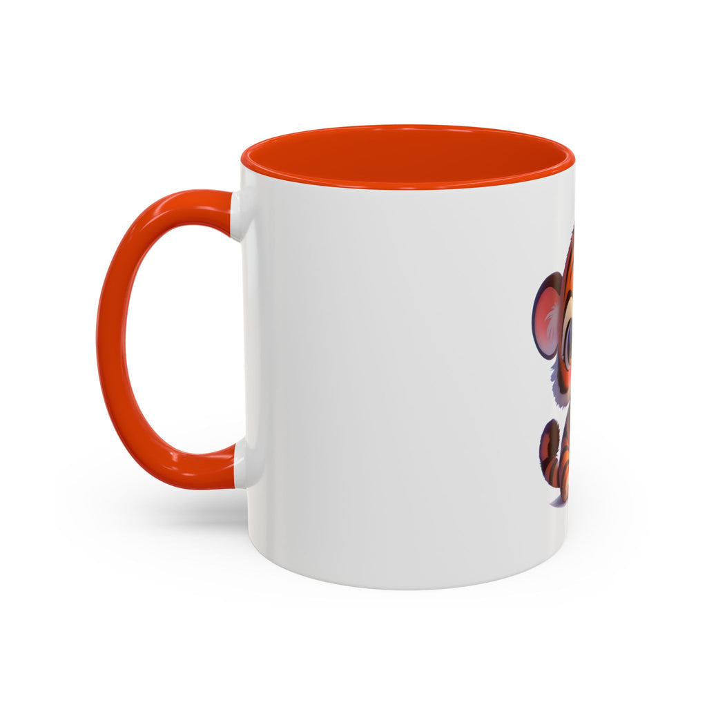 Cute Baby Tiger Coffee Mug — Adorable Cartoon Safari Animal Mug (11oz)