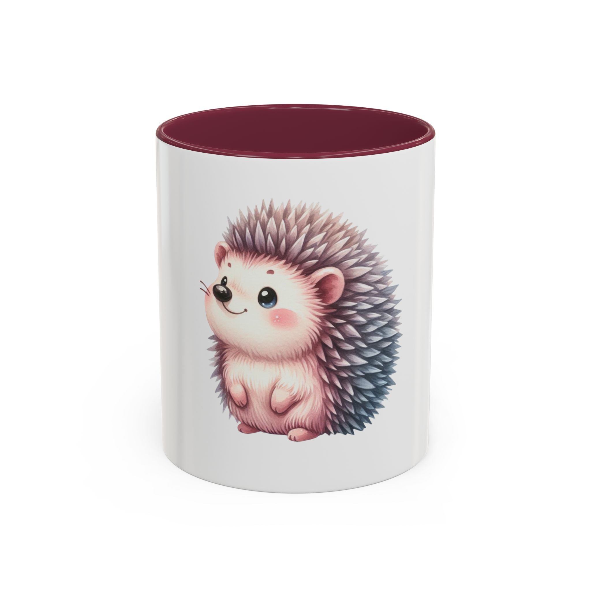 Cute Hedgehog Coffee Mug (11oz) - Colorful Kawaii Animal Ceramic Gift