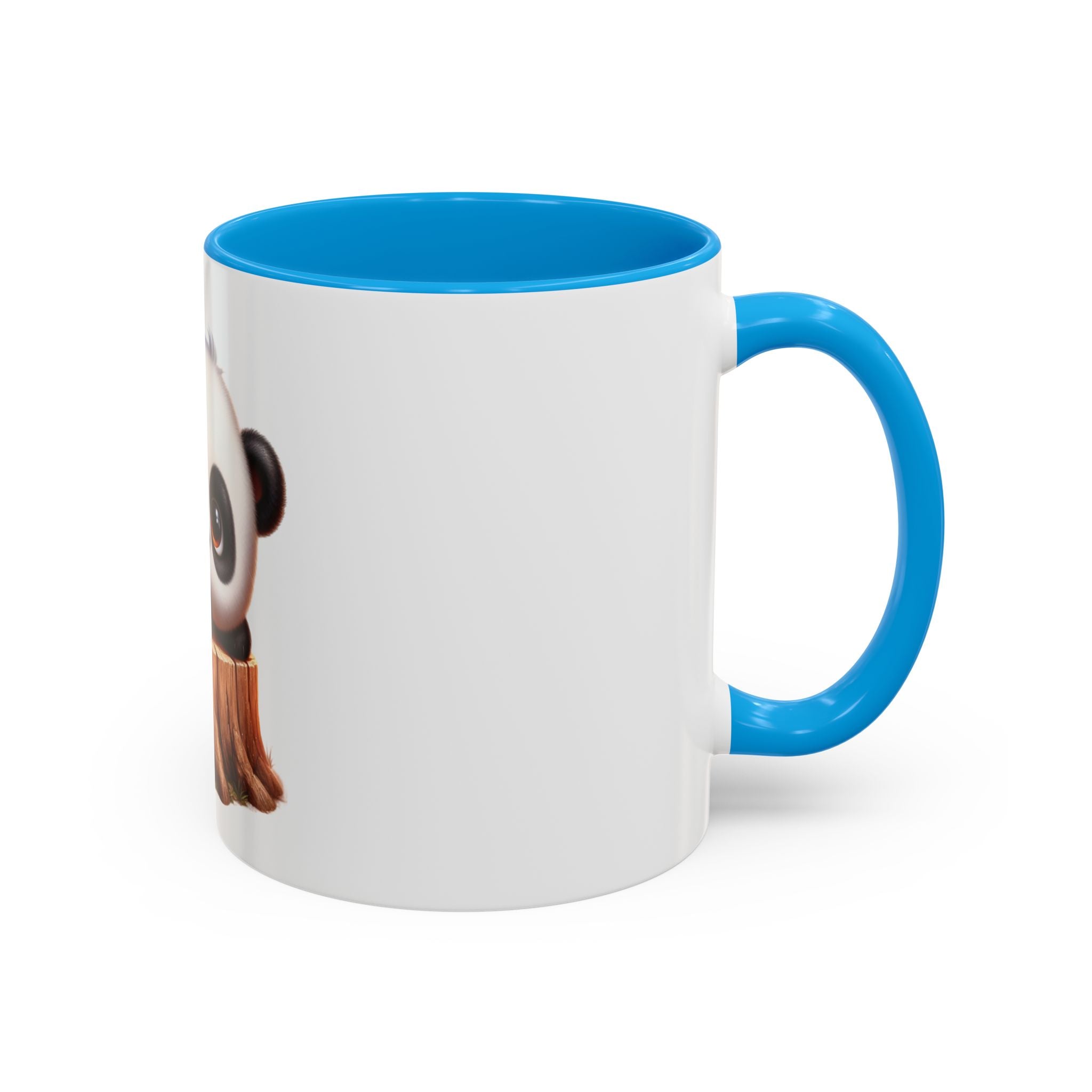 Cute Panda Mug — Adorable Baby Panda on Tree Stump (11oz)