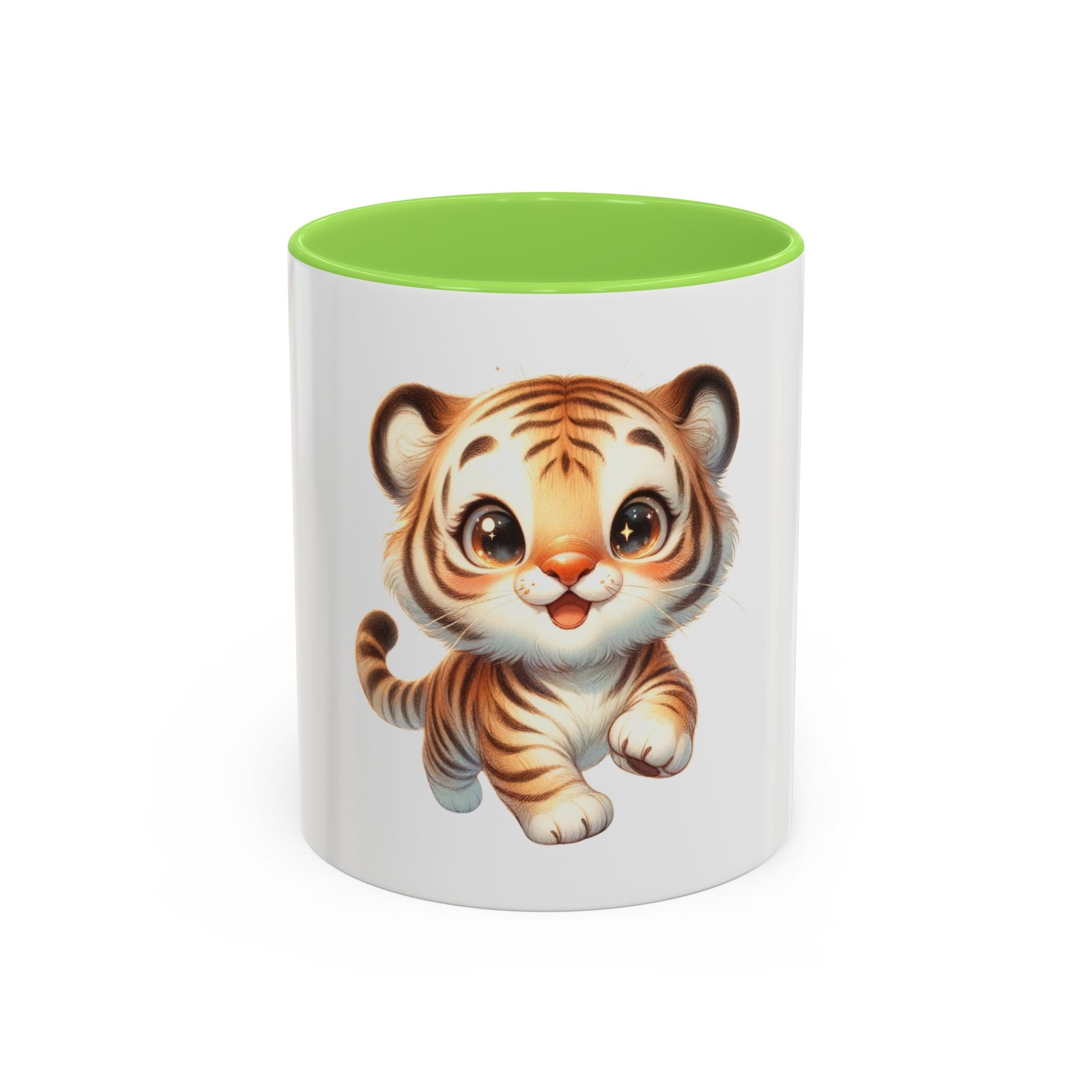 Cute Baby Tiger Mug — Adorable Cartoon Animal Coffee Cup (11oz)