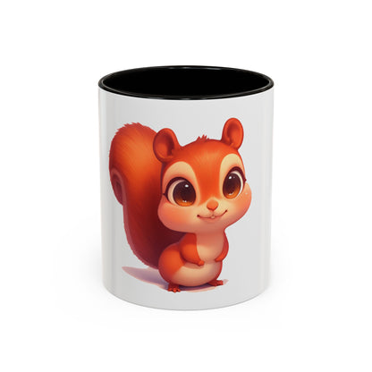 Cute Cartoon Squirrel Coffee Mug (11oz) – Colorful Animal Gift