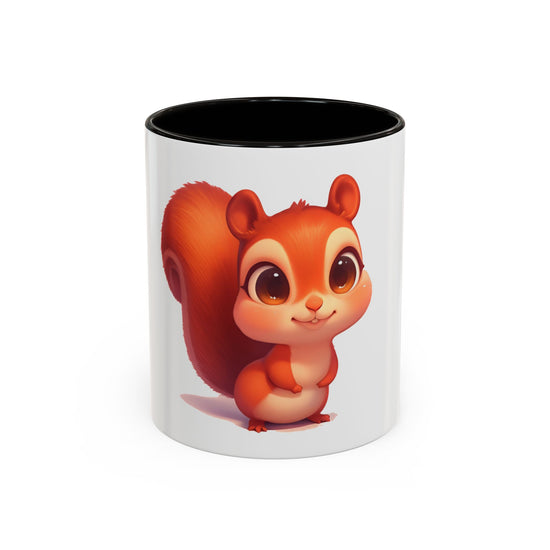 Cute Cartoon Squirrel Coffee Mug (11oz) – Colorful Animal Gift