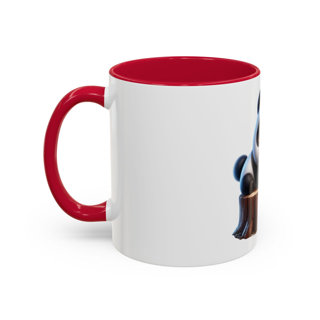 Cute Panda Mug — Adorable Baby Panda on Tree Stump (11oz)