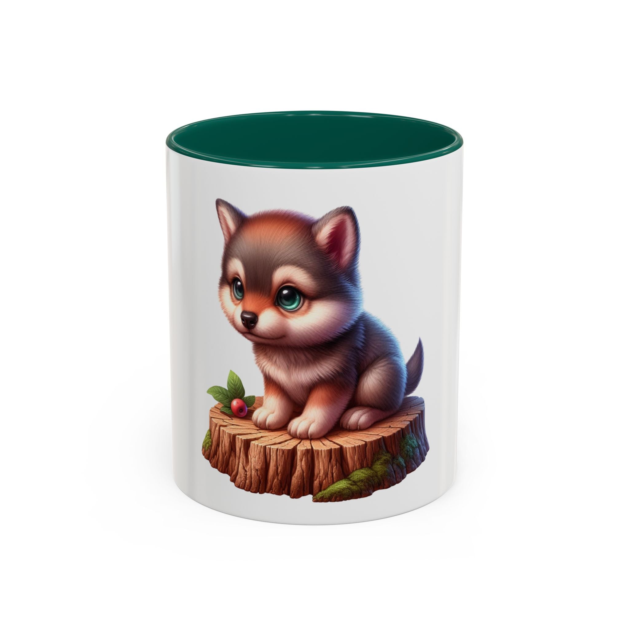Cute Wolf Pup Mug — Adorable Woodland Puppy Coffee Cup (11oz)