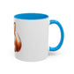 Cute Baby Fox Coffee Mug – Adorable Cartoon Fox 11oz Color Accent