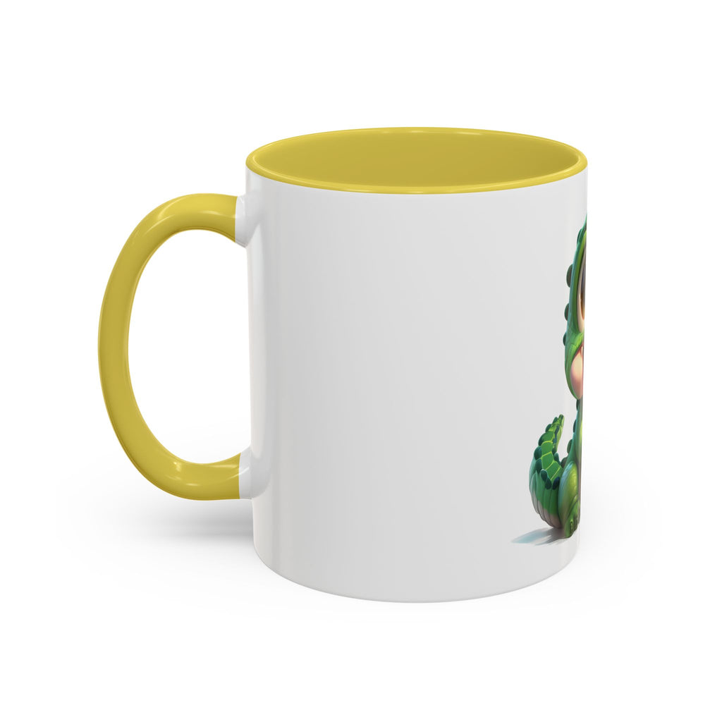 Cute Baby Alligator Coffee Mug — Adorable Cartoon Crocodile 11oz