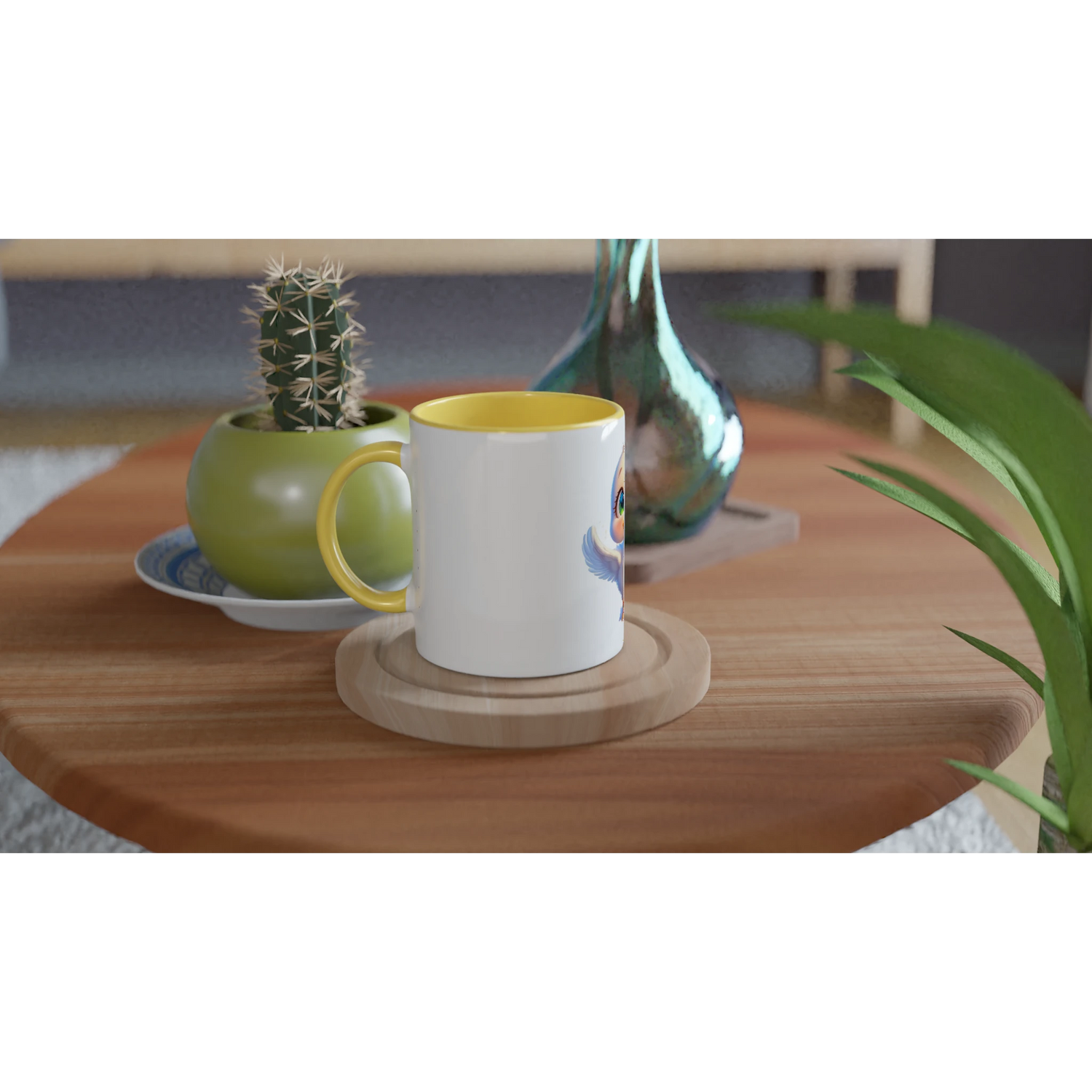 Cute Chick Mug with Color Inside