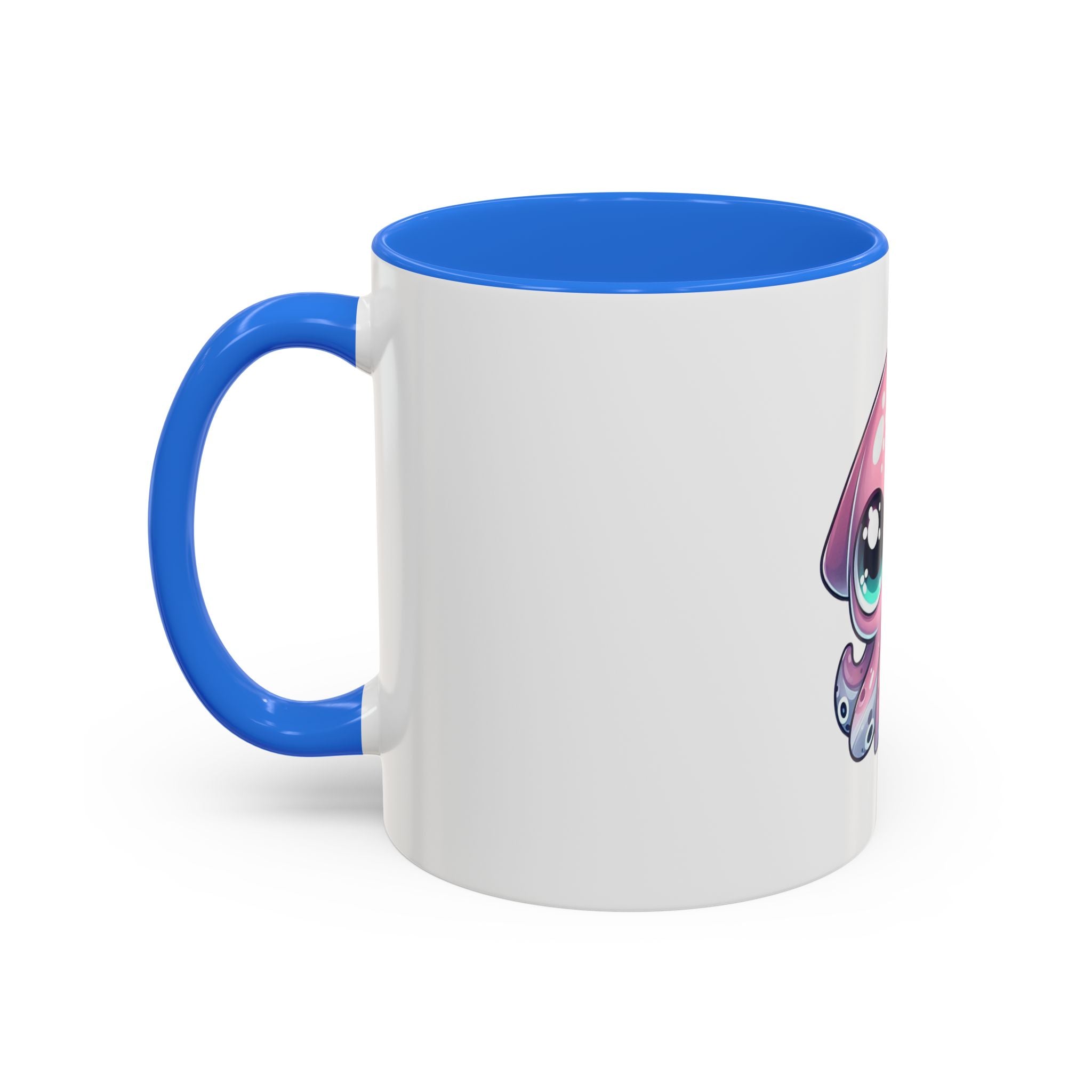Cute Pink Kawaii Octopus Mug (11oz) - Adorable Anime-Style Coffee Cup