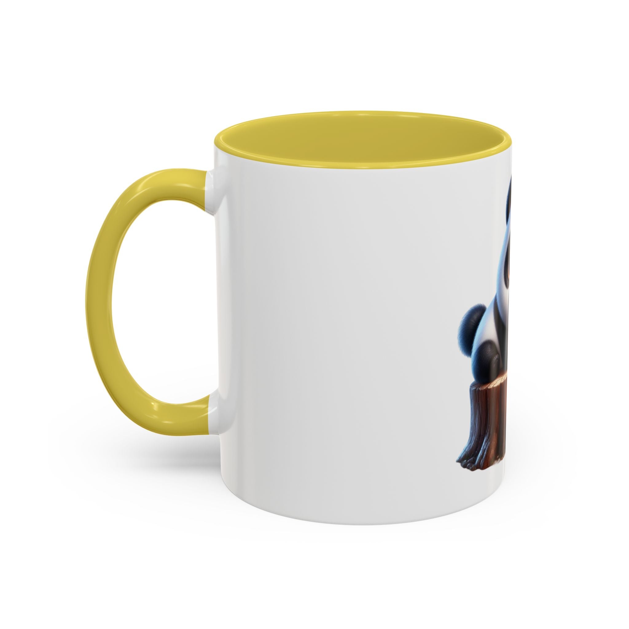 Cute Panda Mug — Adorable Baby Panda on Tree Stump (11oz)