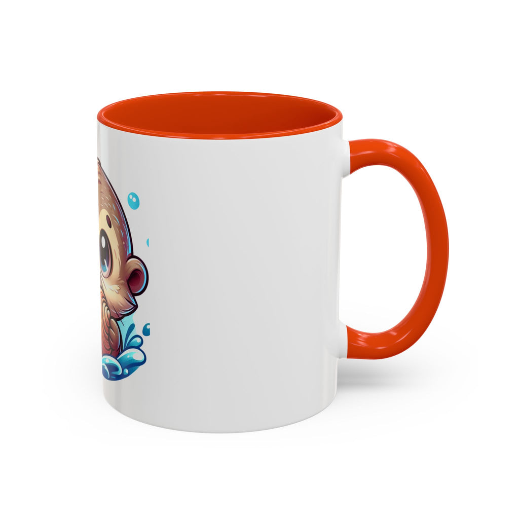 Cute Otter Mug (11oz) — Adorable Cartoon Sea Otter Coffee Cup