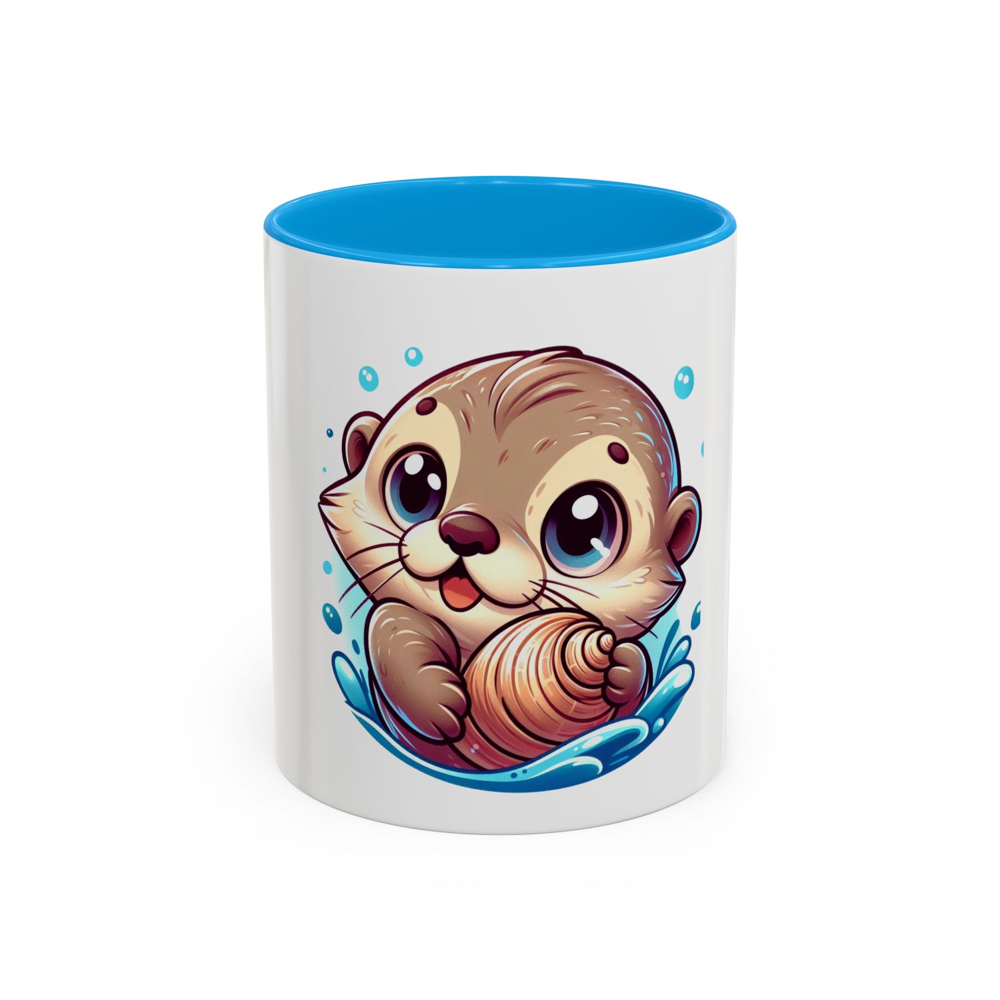 Cute Otter Mug (11oz) — Adorable Cartoon Sea Otter Coffee Cup