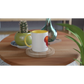 White Ceramic Mug with Color Inside