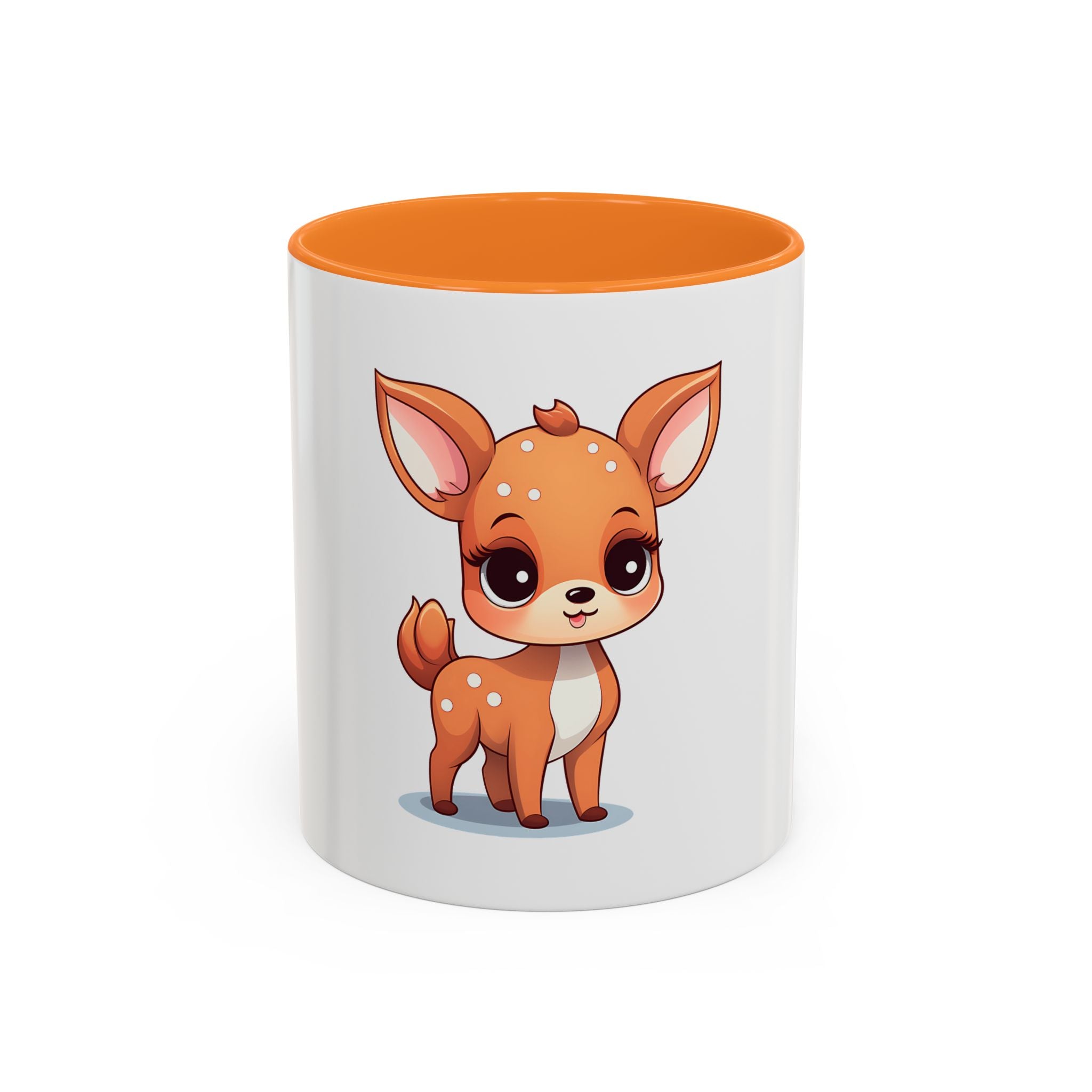 Cute Fawn Coffee Mug (11oz) – Adorable Deer Cartoon Ceramic Mug