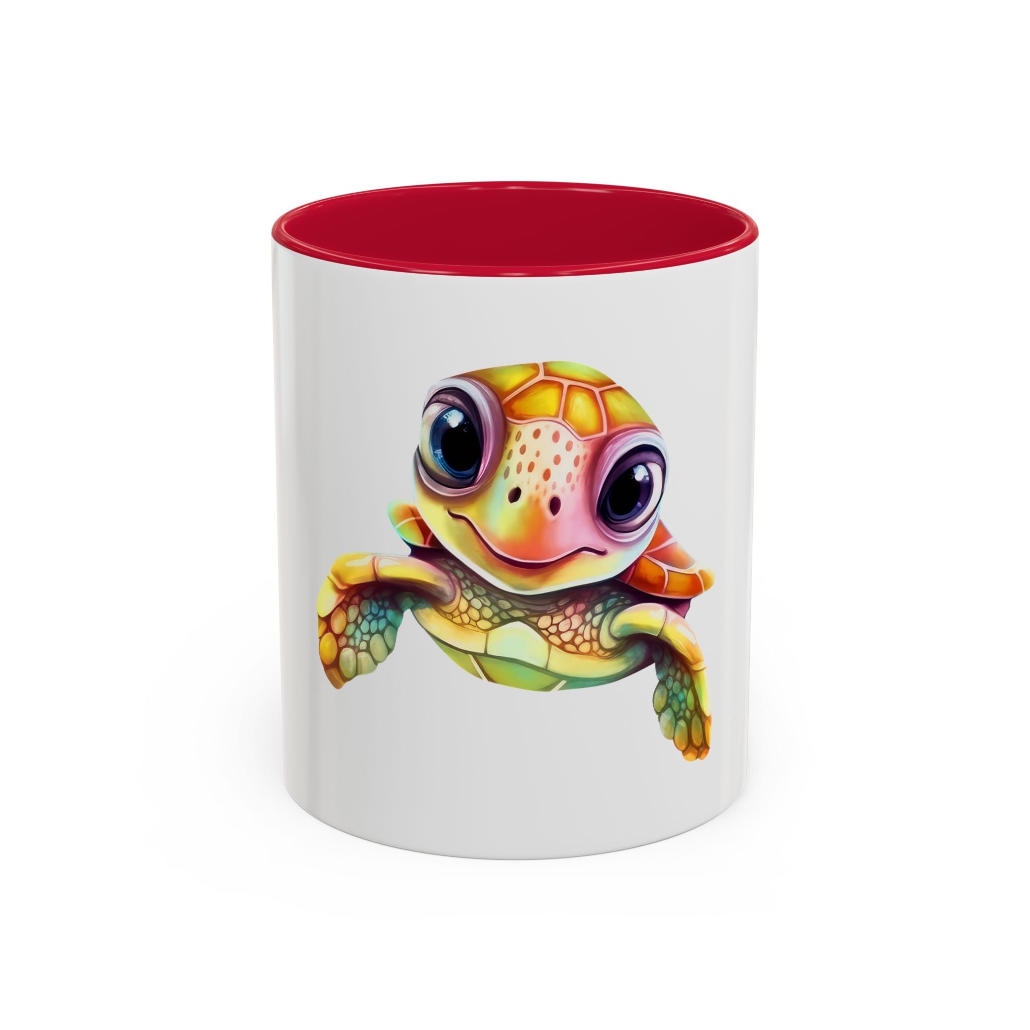 Cute Colorful Sea Turtle Mug — 11oz Ceramic Coffee Cup