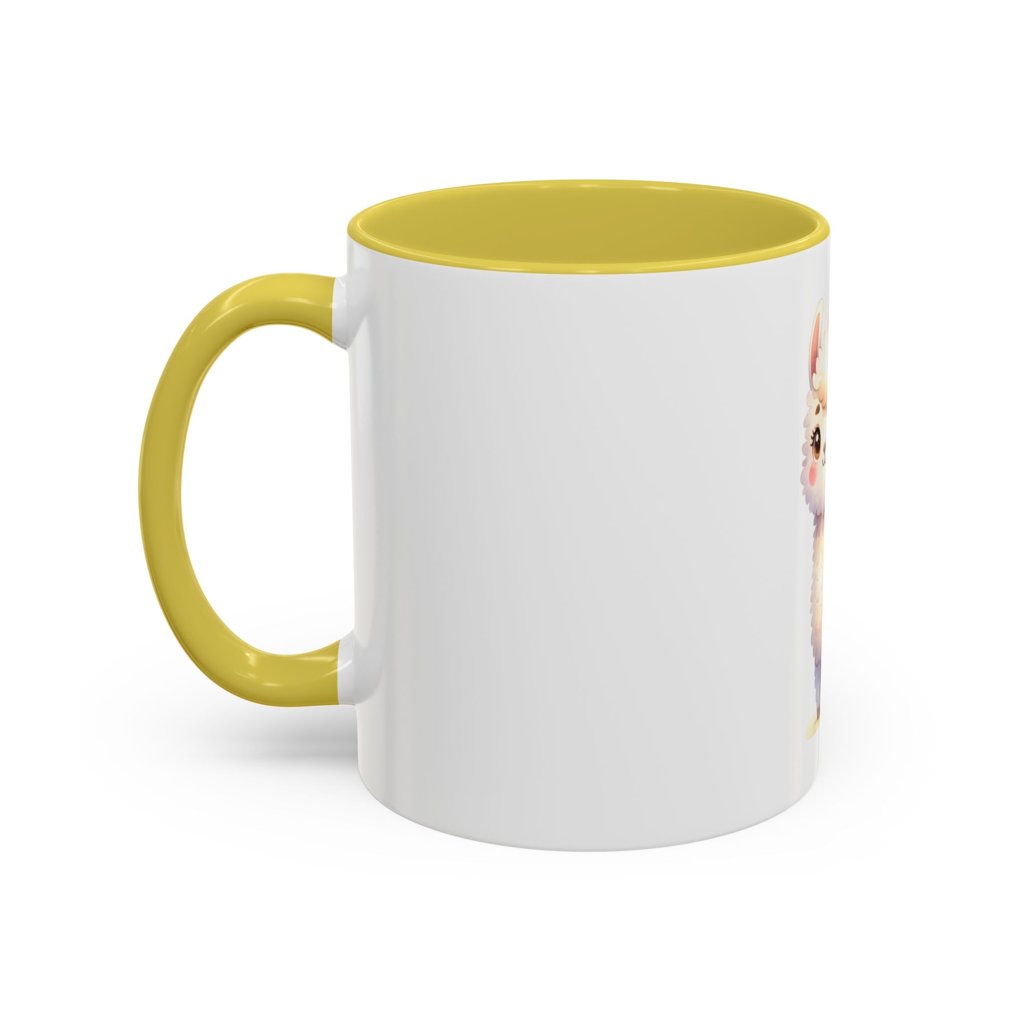 Cute Kawaii Alpaca Coffee Mug (11oz) – Adorable Pastel Llama Gift