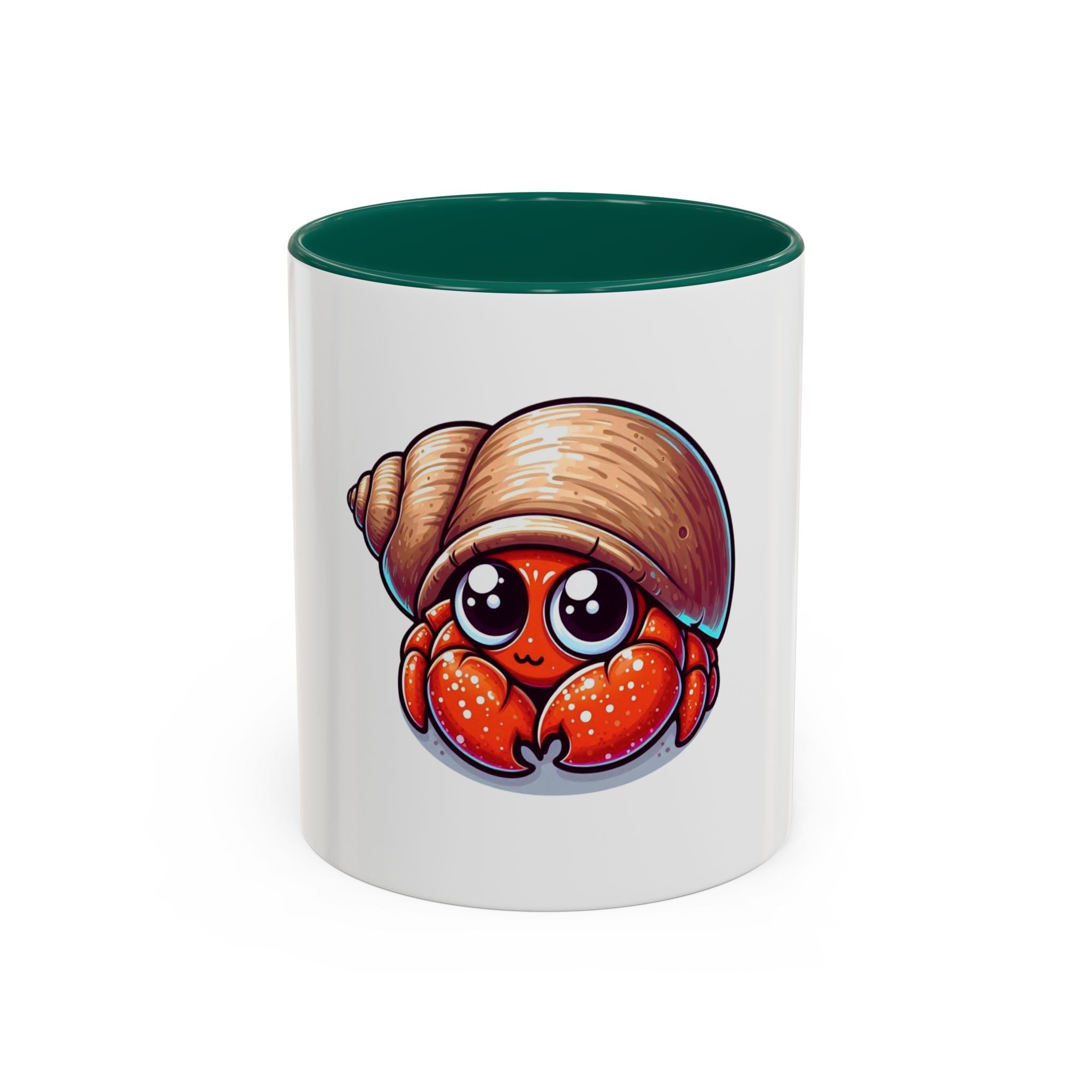 Cute Hermit Crab Mug — Colorful 11oz Ceramic Coffee Cup