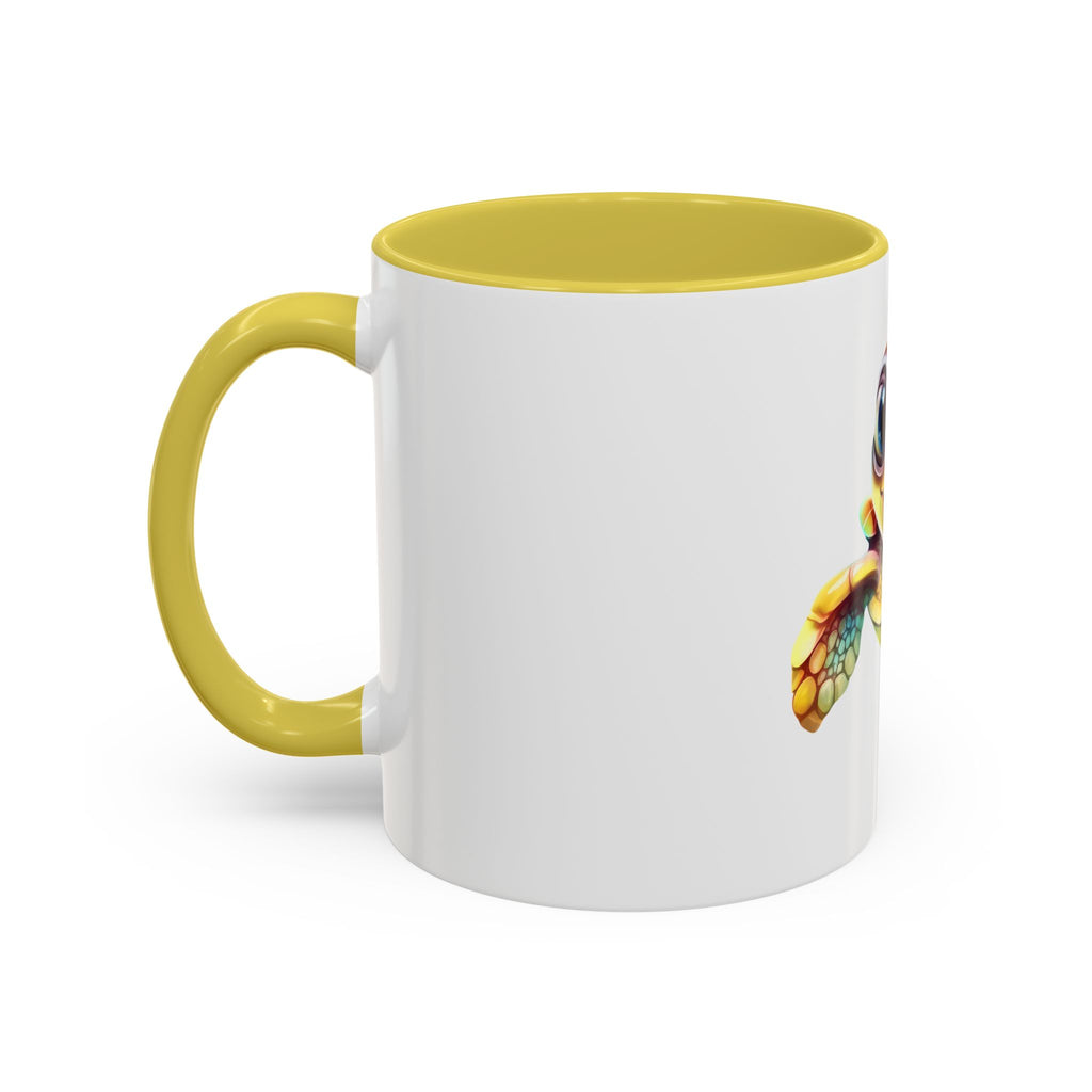 Cute Colorful Sea Turtle Mug — 11oz Ceramic Coffee Cup