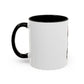 Cute Husky Puppy Coffee Mug — 11oznColor Accent Ceramic Mug