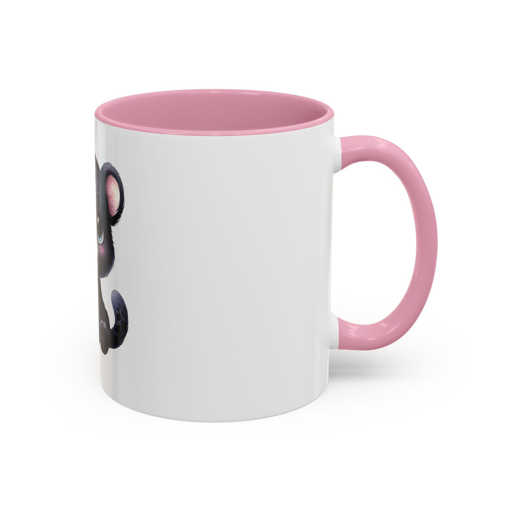 Cute Baby Black Panther Mug — Cute Leopard Cub Coffee Cup (11oz)