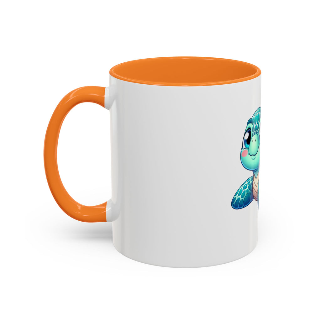 Cute Sea Turtle Coffee Mug (11oz) – Colorful Ocean Animal Ceramic Mug