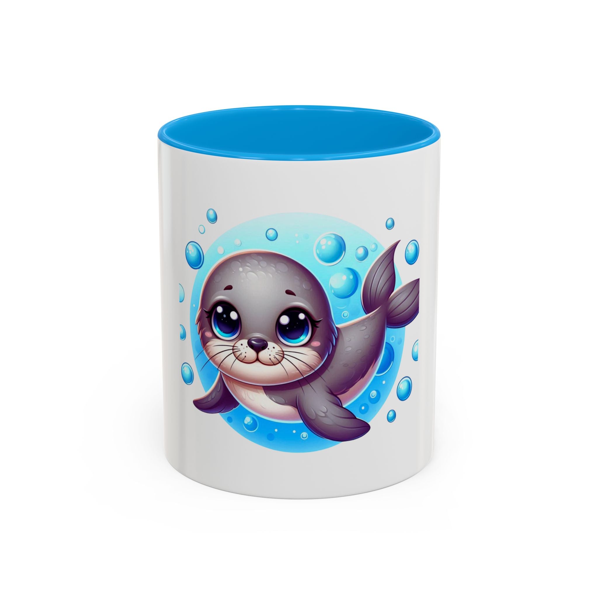 Cute Seal Coffee Mug – Adorable Ocean Animal 11oz Colorful Ceramic