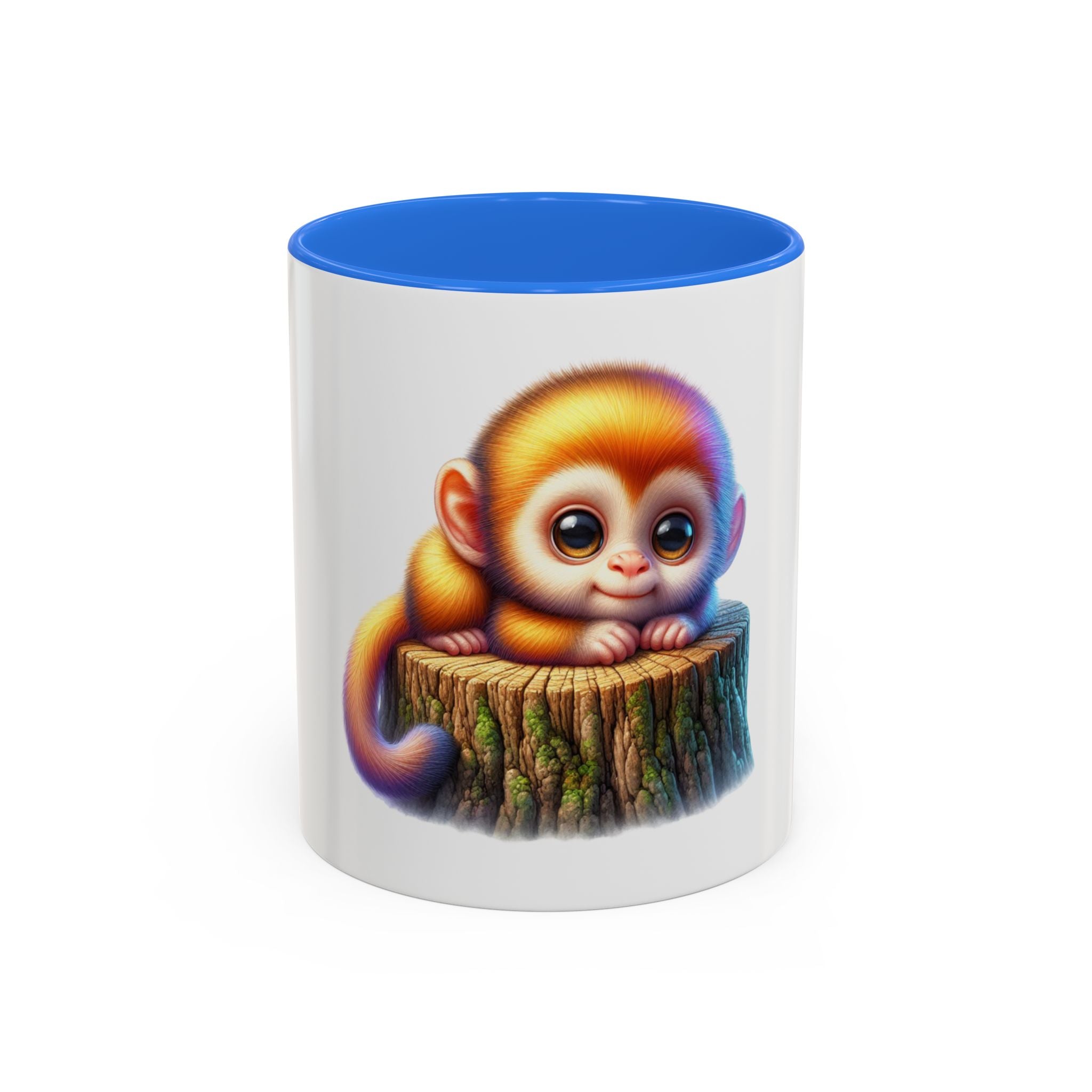 Cute Baby Monkey Coffee Mug — Colorful 11oz Ceramic Mug