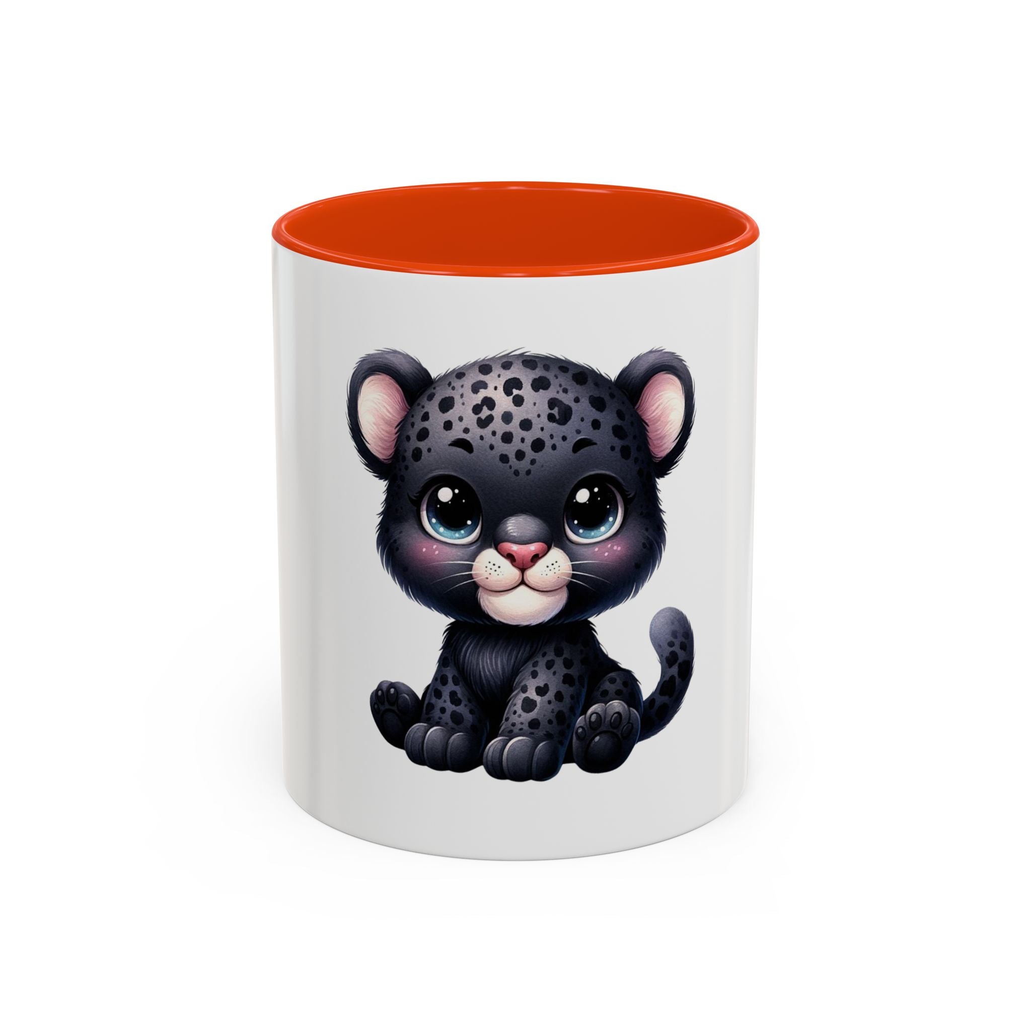 Cute Baby Black Panther Mug — Cute Leopard Cub Coffee Cup (11oz)