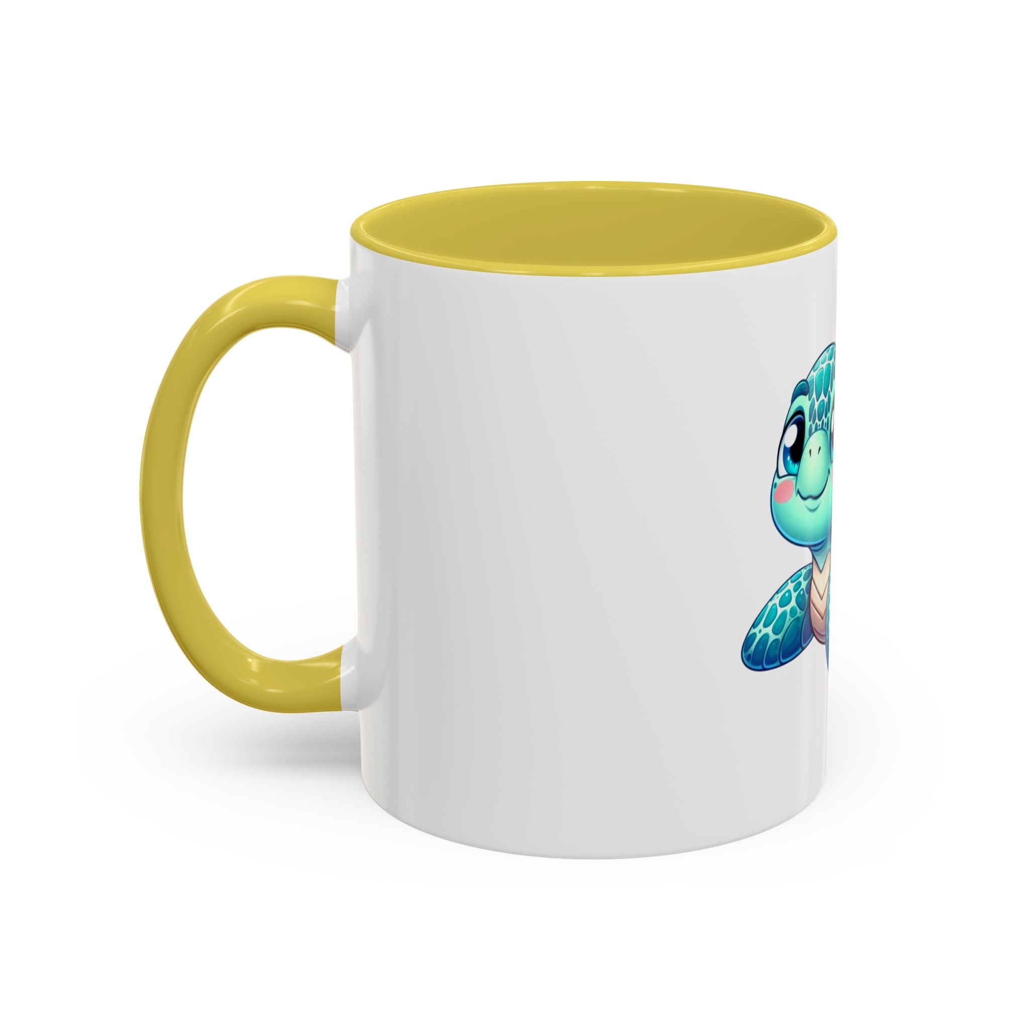 Cute Sea Turtle Coffee Mug (11oz) – Colorful Ocean Animal Ceramic Mug