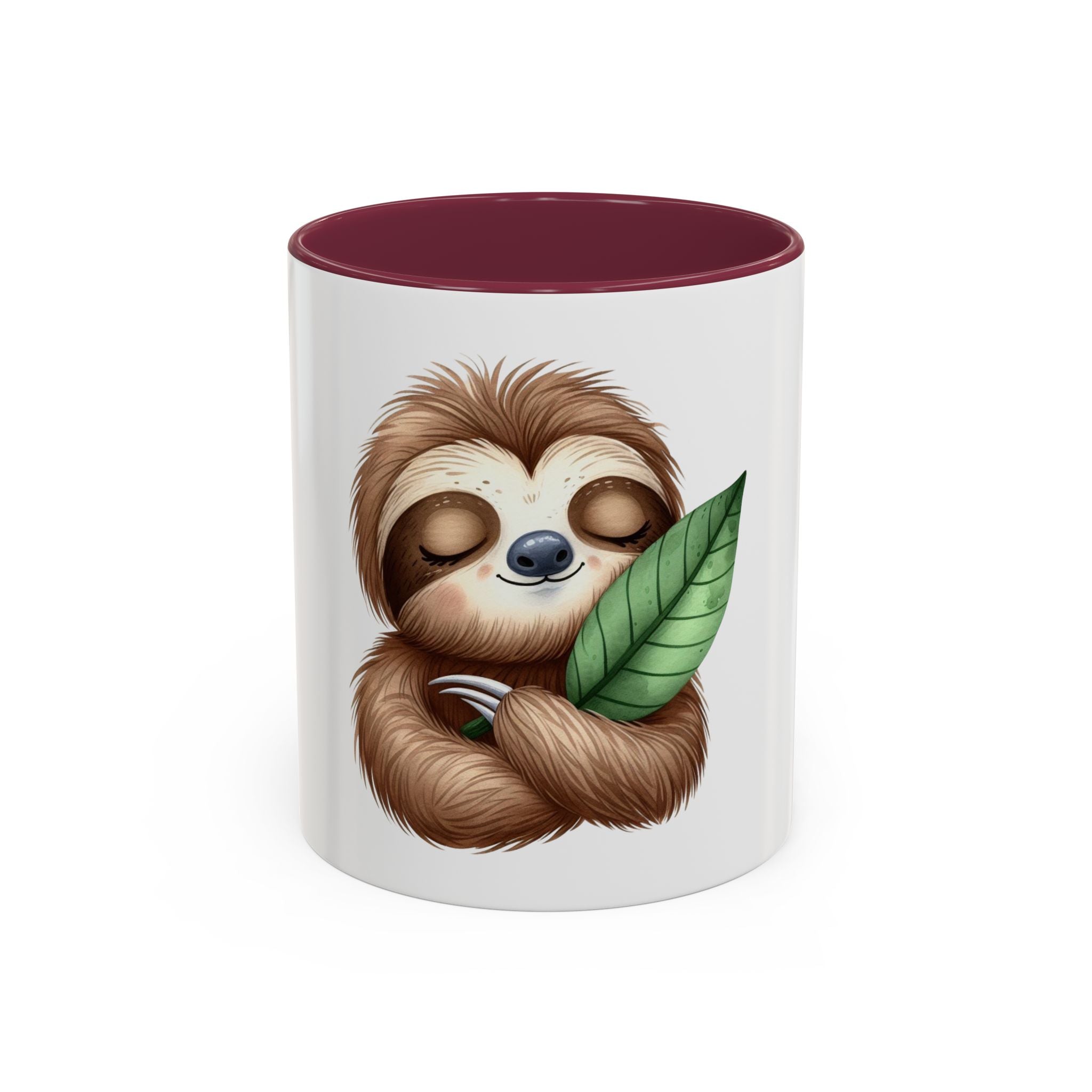 Cute Sloth Hug Coffee Mug (11oz) - Adorable Relaxing Animal Gift