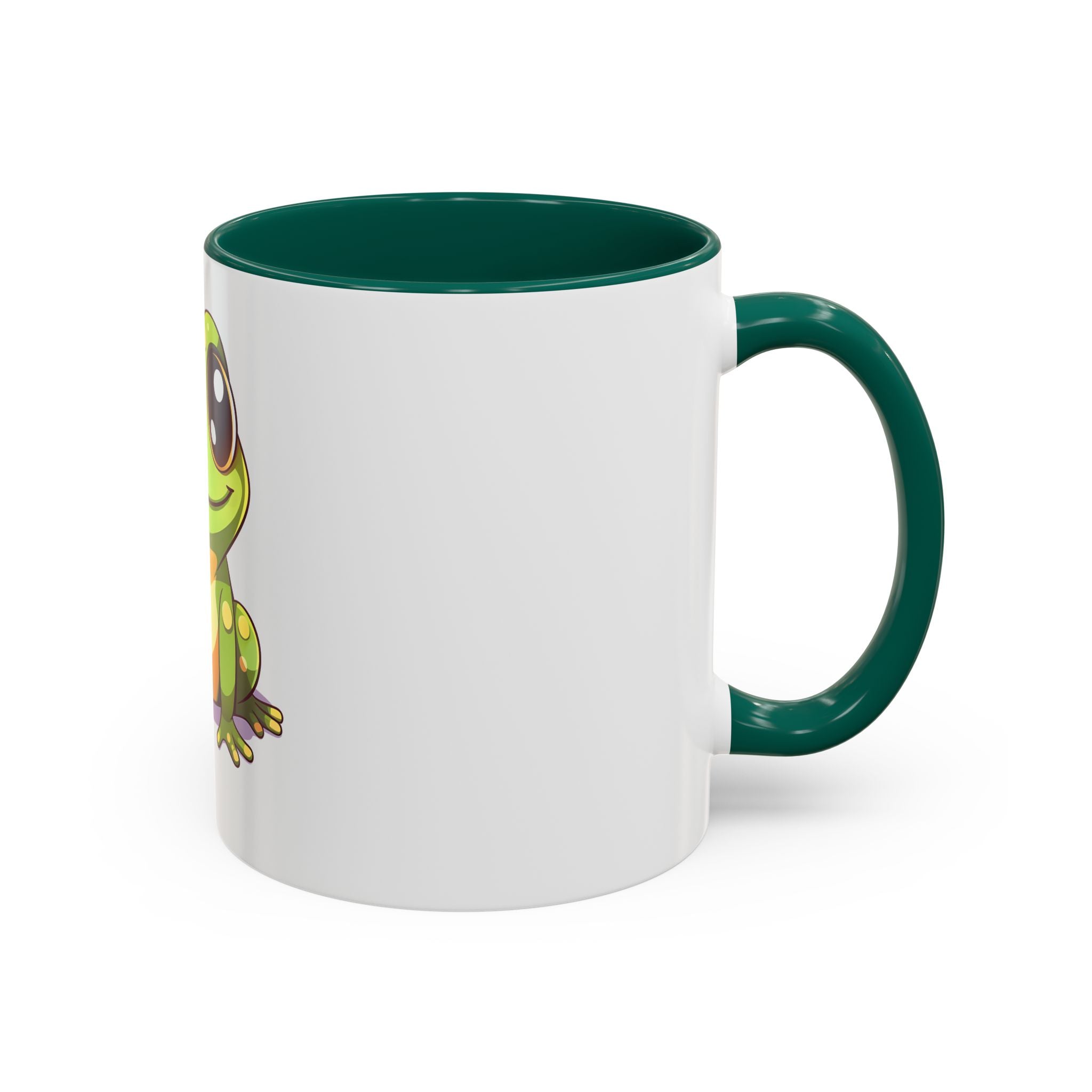 Cute Frog Coffee Mug — 11oz Colorful Ceramic Cup