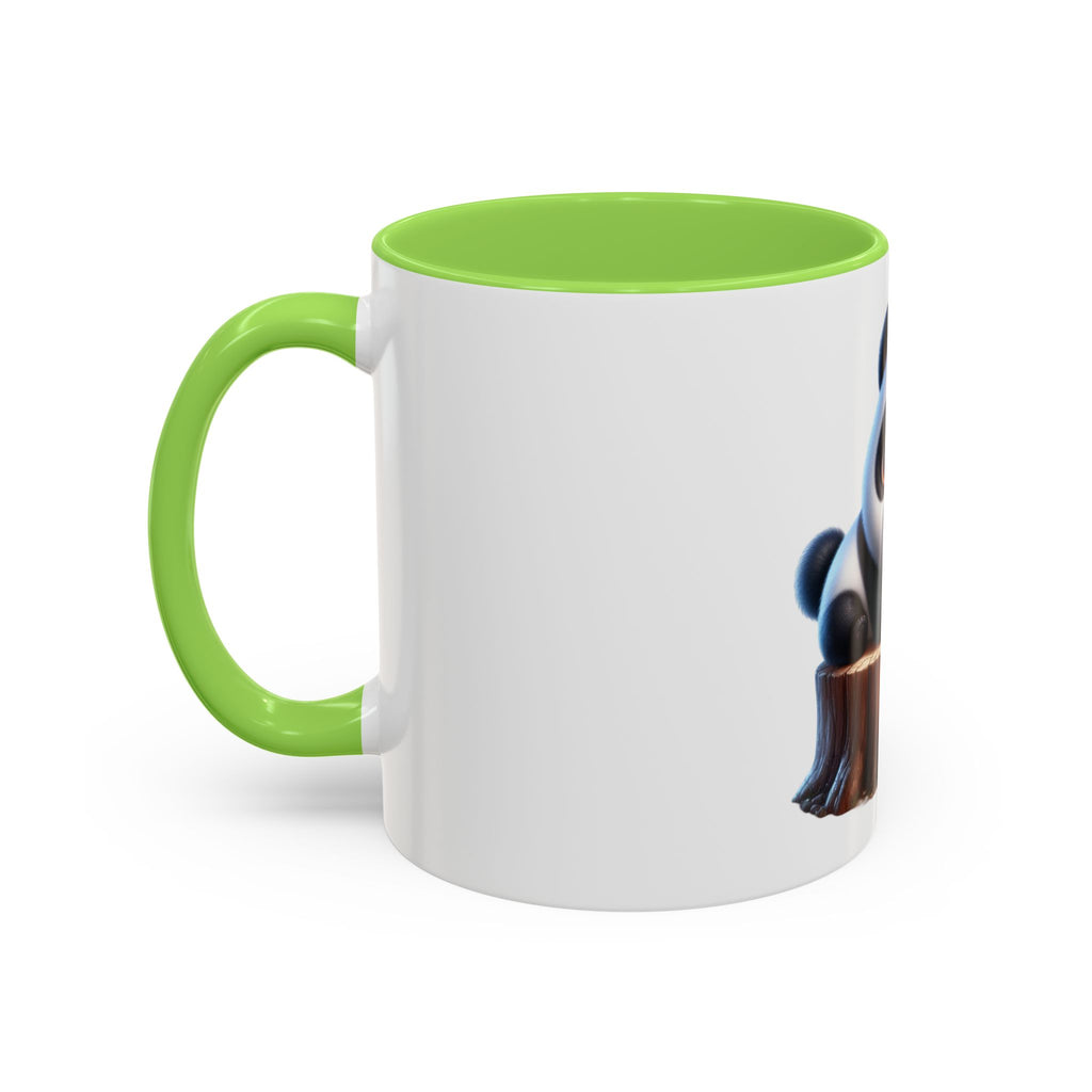 Cute Panda Mug — Adorable Baby Panda on Tree Stump (11oz)