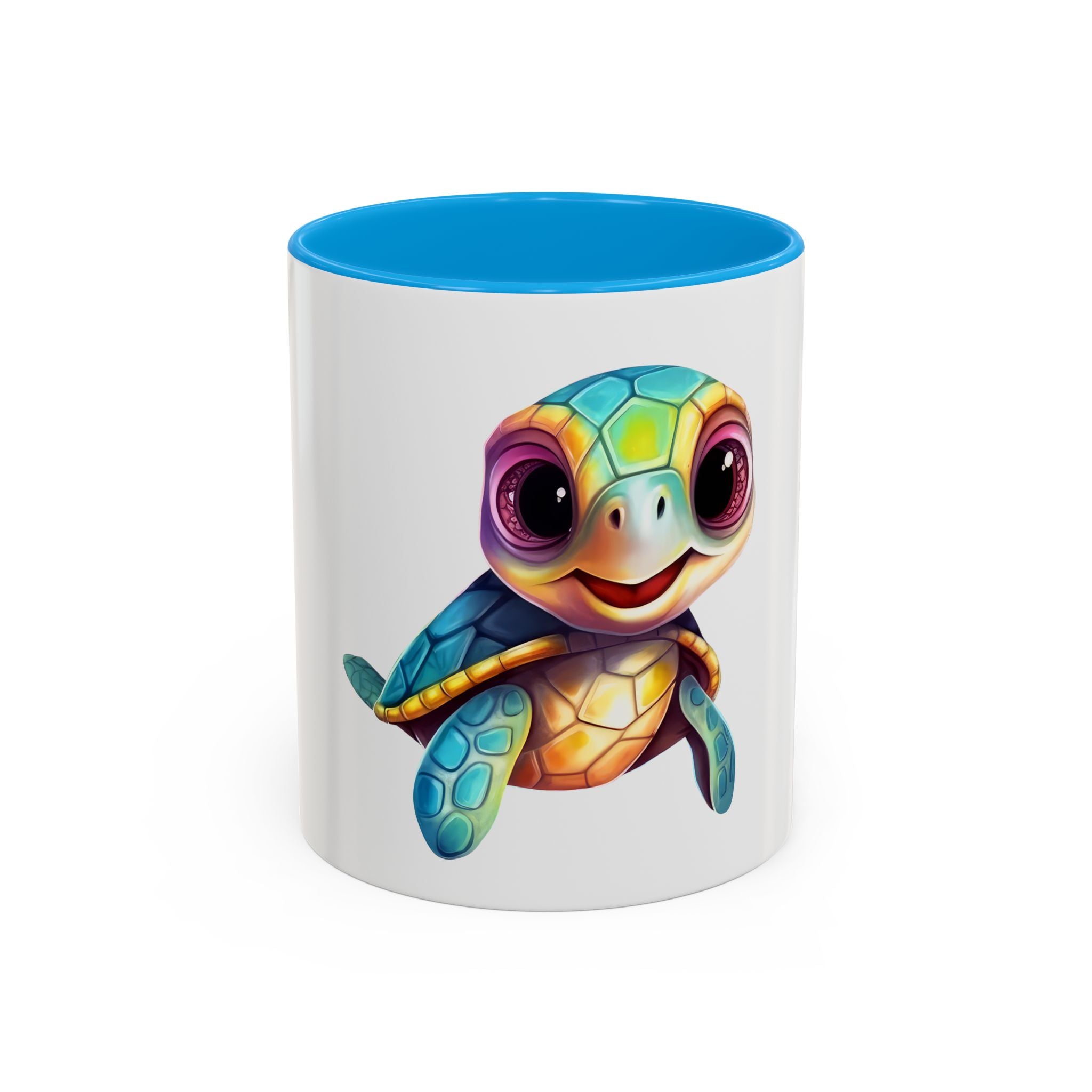 Cute Colorful Sea Turtle Coffee Mug (11oz)