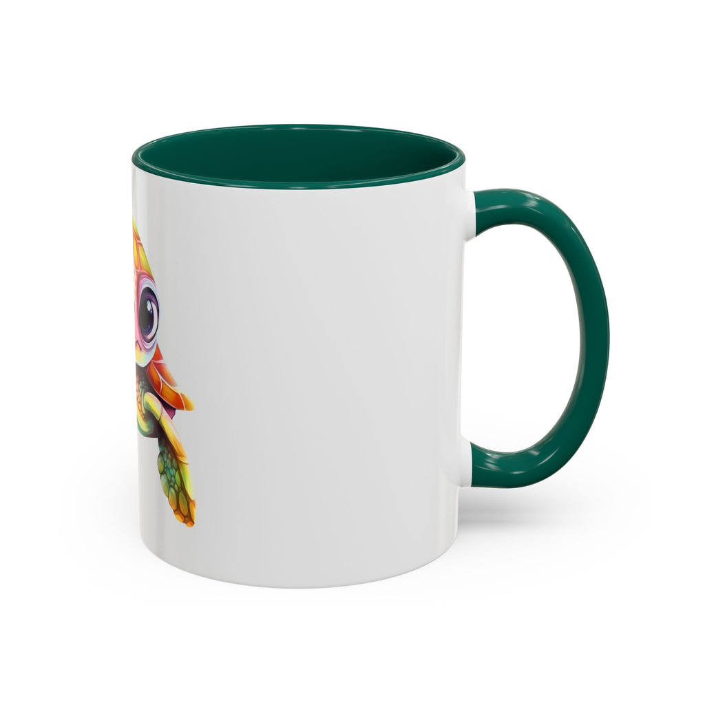 Cute Colorful Sea Turtle Mug — 11oz Ceramic Coffee Cup